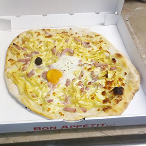 Pizza Carbonara - Pizzeria Villefranche